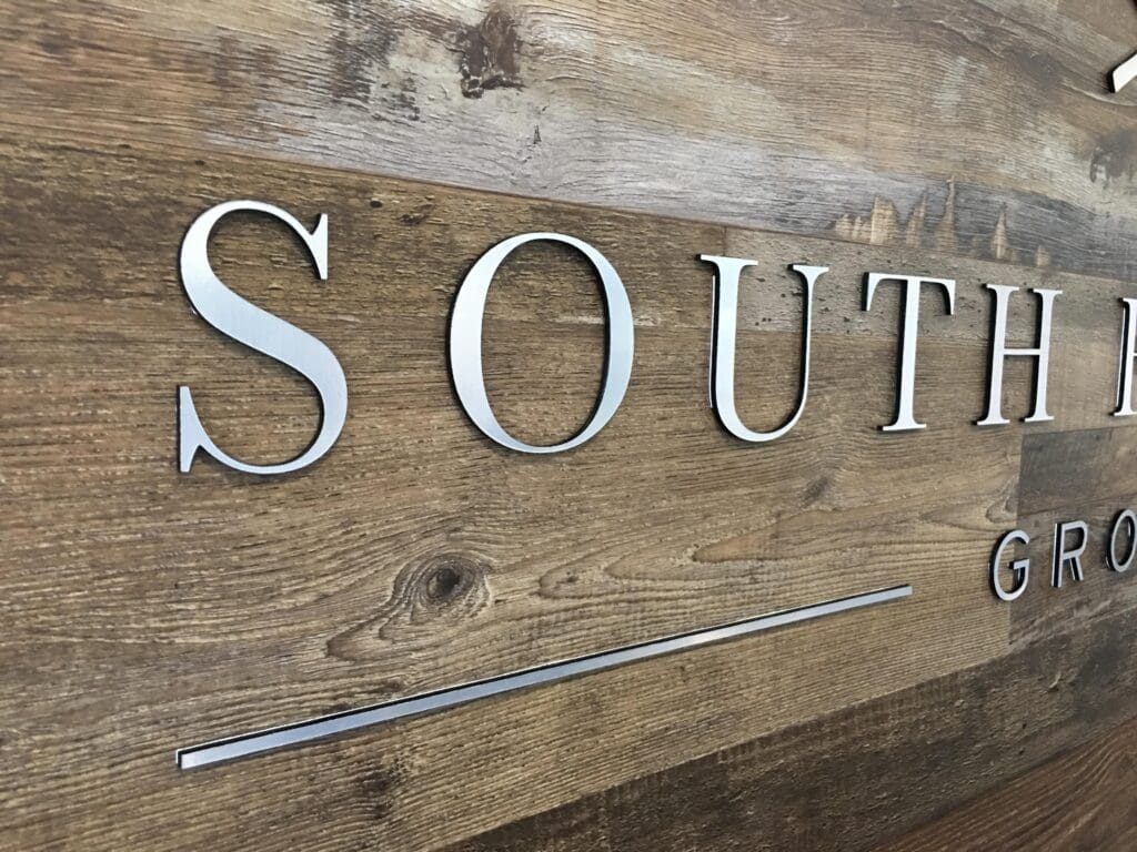 Home 4 South dimensional logos and letters