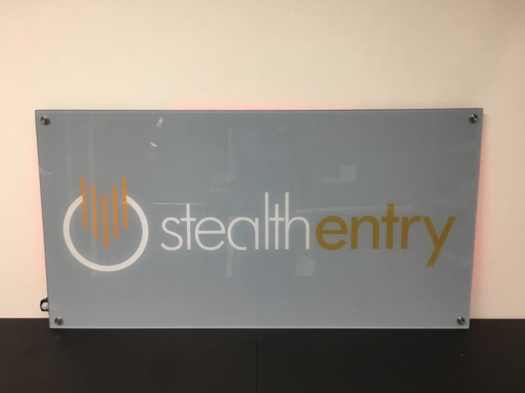 Stealth Entry Acrylic Signs