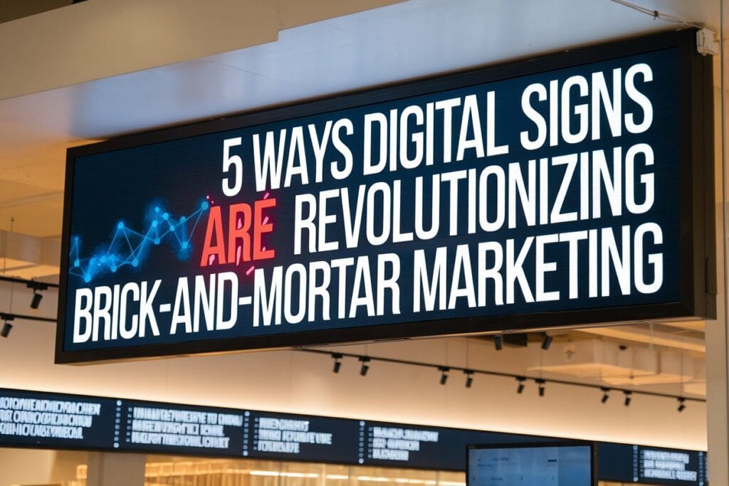 5 Ways Digital Signs are Revolutionizing Brick-and-Mortar Marketing 3 5 Ways Digital Signs are Revolutionizing Brick-and-Mortar Marketing