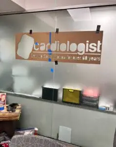 sign installation template cut out