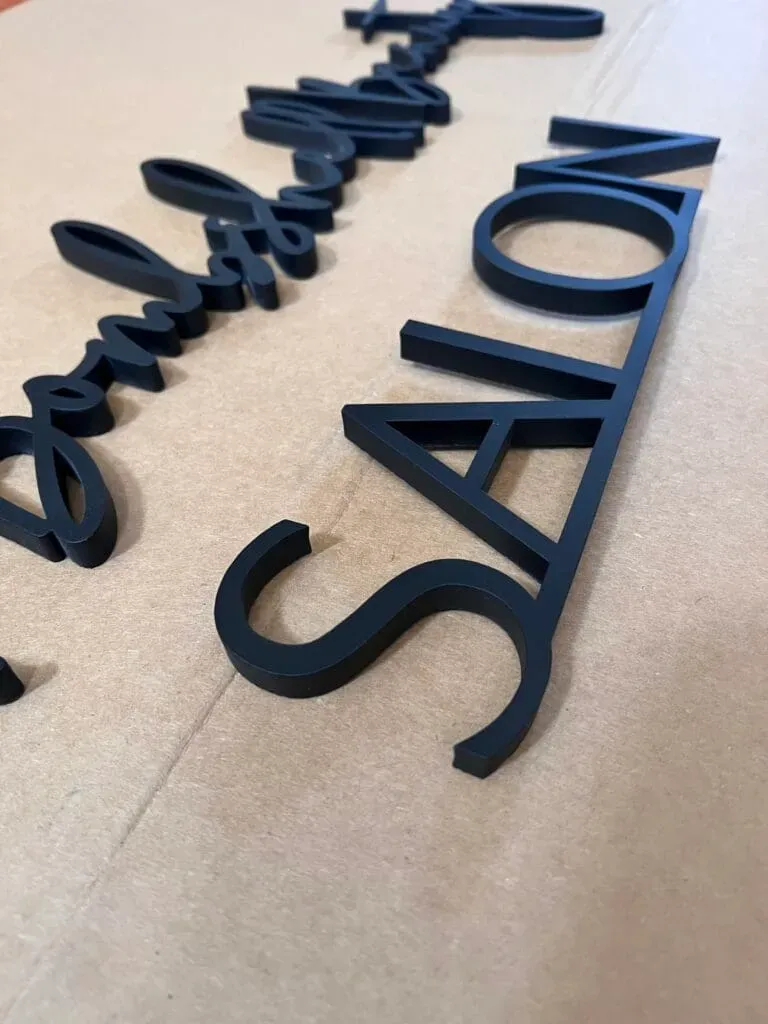Salon Custom 3D Signage