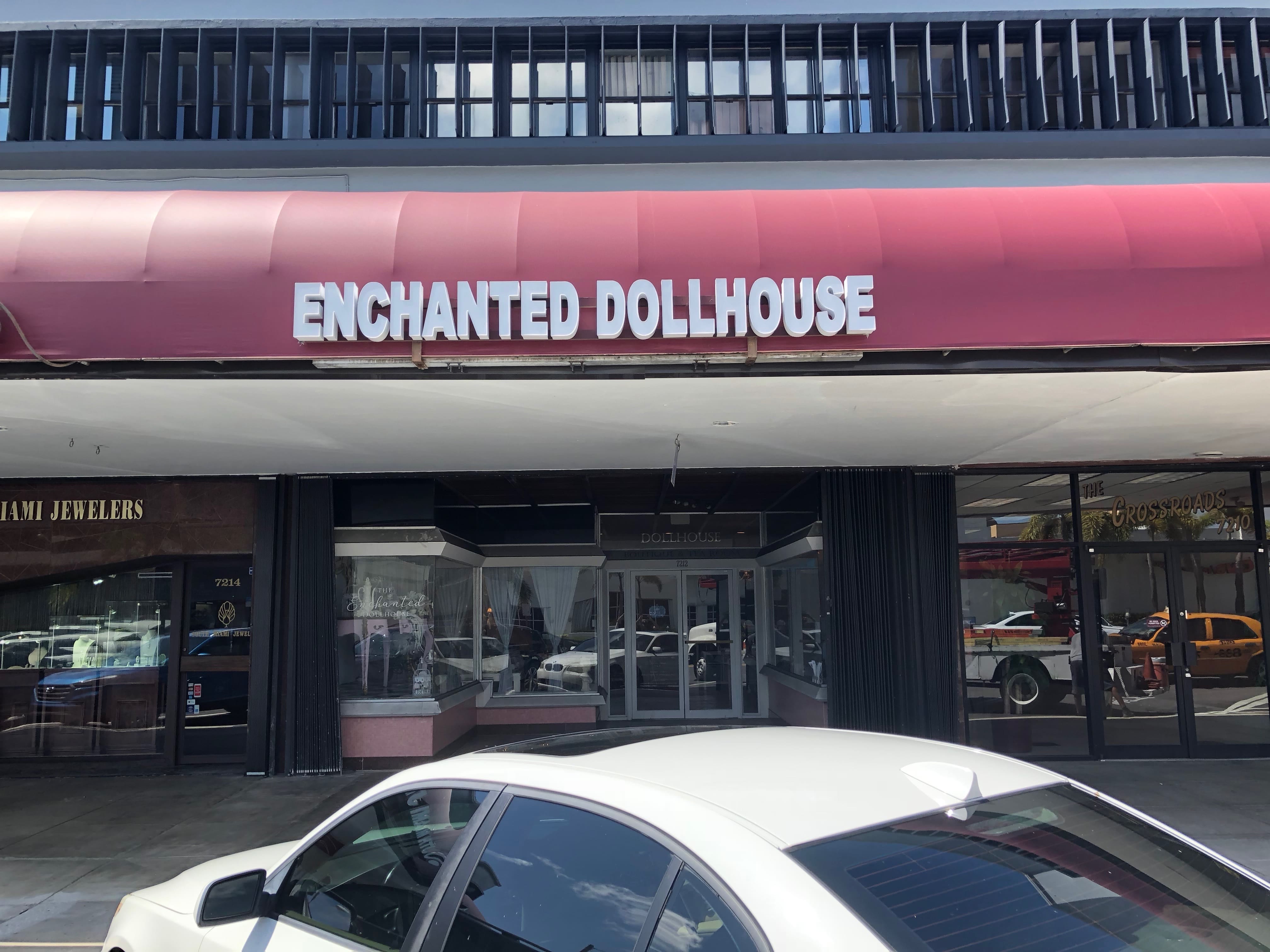 Enchanted Dollhouse Storefront Signs